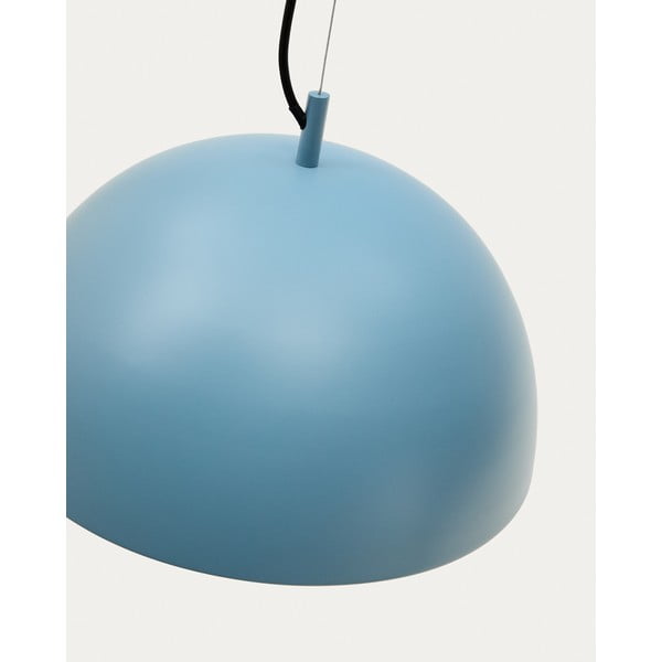 Mėlynos spalvos kabantis šviestuvas ø 39,5 cm su metaliniu gaubtu Catlar – Kave Home-image-4