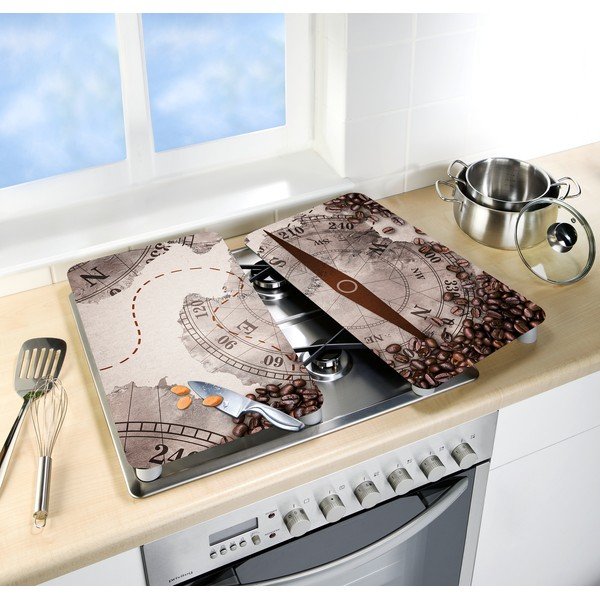 2 stiklinių dangtelių rinkinys Wenko Compass viryklei, 52 x 30 cm-image-1