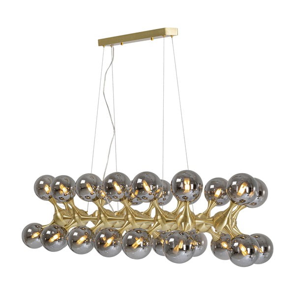 Kabantis šviestuvas pilkos spalvos/auksinės spalvos ø 12 cm Atomic – Kare Design-image-3