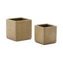 Iš dirbtinio akmens gėlių vazonų dangteliai 2 vnt. Minoa – Kave Home