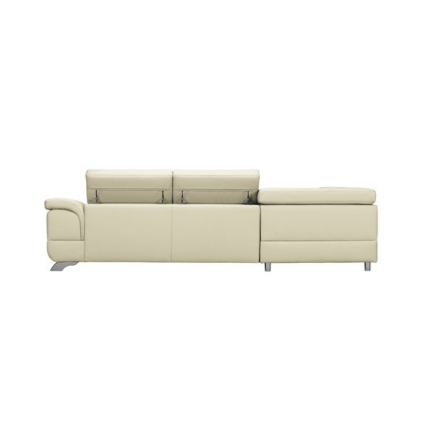 Smėlio spalvos odinė sofa lova "Windsor & Co Sofas Gamma", kairysis kampas-image-2