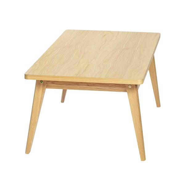 Kavos staliukas natūralios spalvos iš ąžuolo 60x120 cm Nice – Woodman-image-3