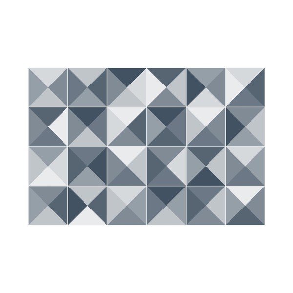 24 dekoratyvinių sieninių lipdukų rinkinys Ambiance Azulejos Shades, 10 x 10 cm-image-2
