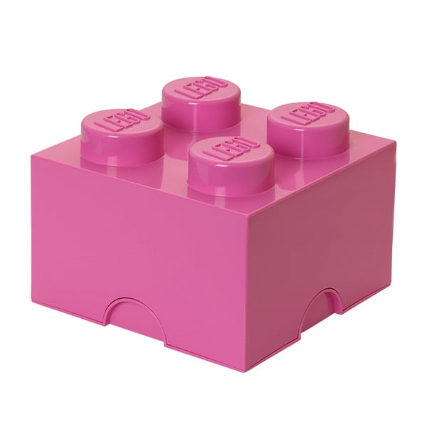 Rožinės spalvos saugojimo dėžutės kvadratas LEGO® Friends-image-1