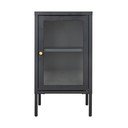 Iš metalo vitrina juodos spalvos 38x70 cm Dalby – House Nordic