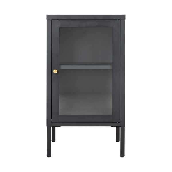 Iš metalo vitrina juodos spalvos 38x70 cm Dalby – House Nordic
