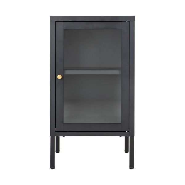 Iš metalo vitrina juodos spalvos 38x70 cm Dalby – House Nordic