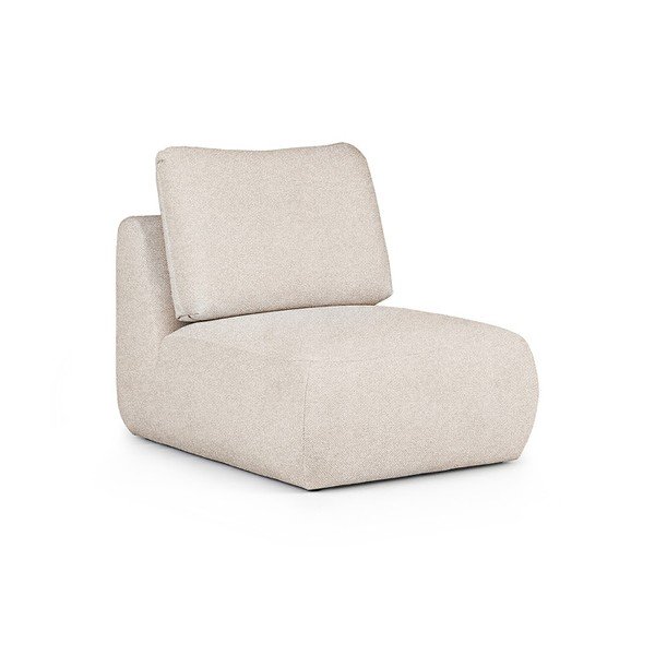 Kreminės spalvos iš boucle krėslas Mirel – Rodier-image-2