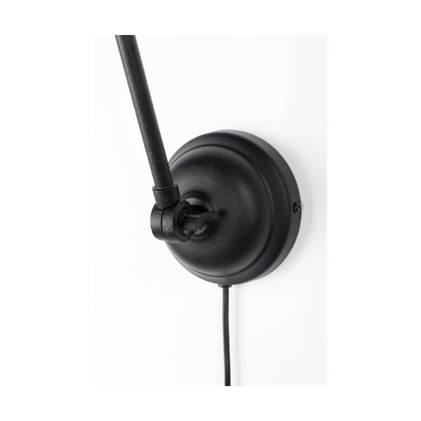 Juodas sieninis šviestuvas White Label Maarten-image-4