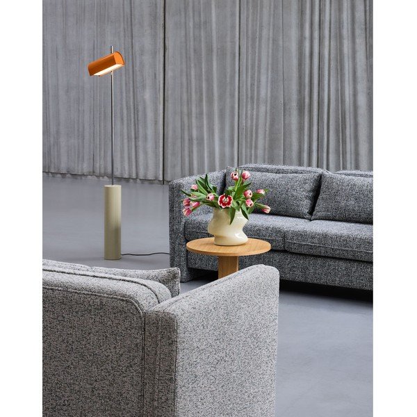 Oranžinės spalvos pastatomas šviestuvas LED su pritemdymo funkcija (aukštis 160 cm) Reflector – Hübsch-image-1