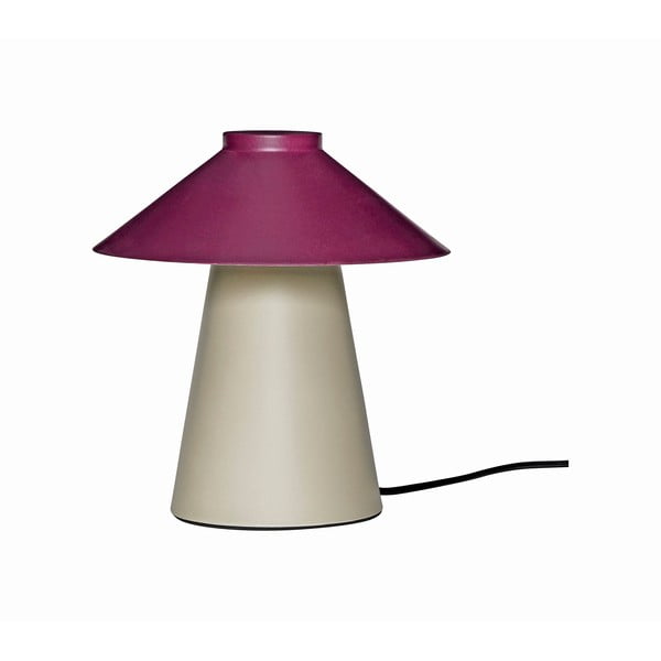 Violetinės ir smėlio spalvos metalinis stalinis šviestuvas Chipper - Hübsch