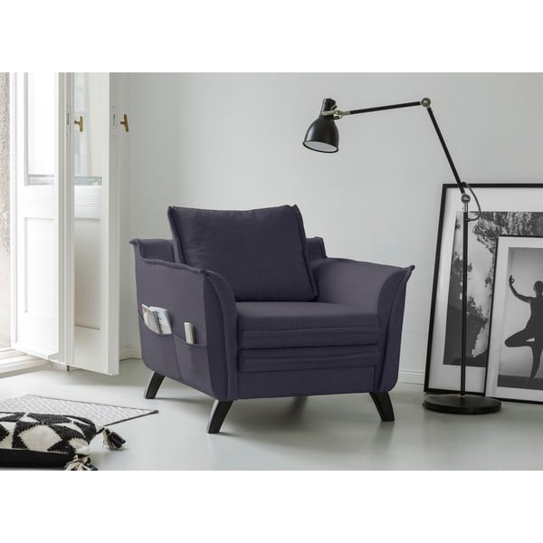 Antracito spalvos krėslas Miuform Charming Charlie-image-2