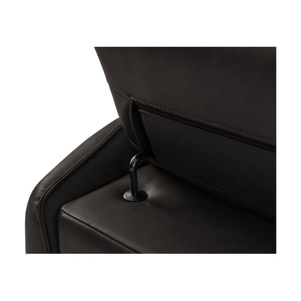 Sofa juodos spalvos iš odos 103 cm Hubble – Windsor & Co Sofas-image-1