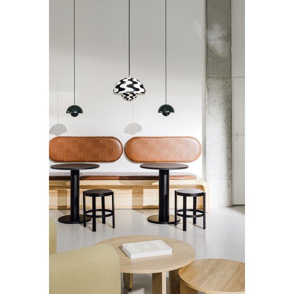 Apvalios formos valgomojo stalas su ąžuolo dekoro stalviršiu ø 80 cm Sool – noo.ma-image-4