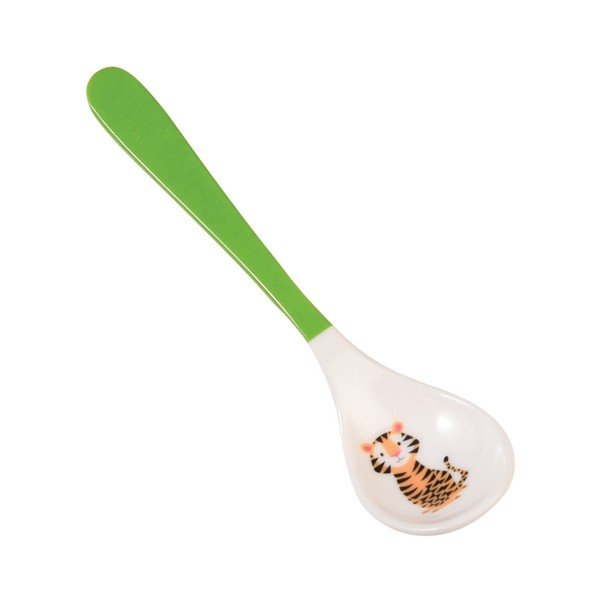 2 žalių "Rex London Jim The Tiger" vaikiškų šaukštelių rinkinys-image-1
