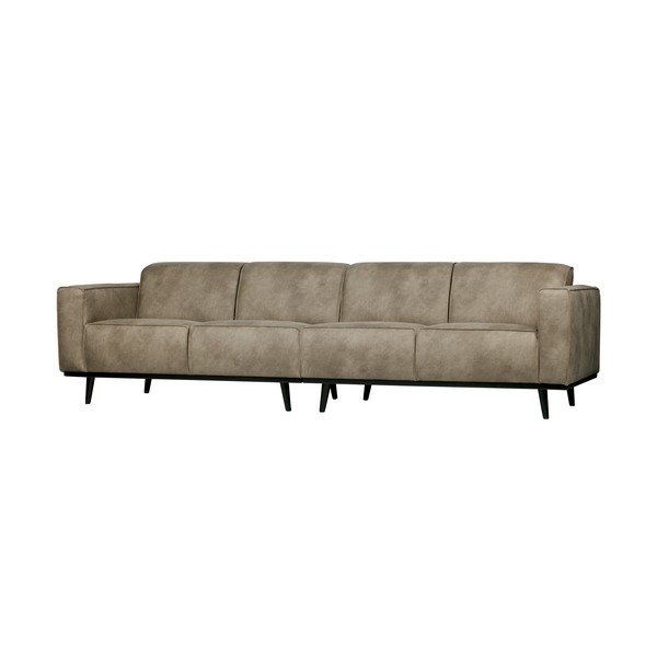Pilka dirbtinės odos sofa BePureHome Statement, 280 cm-image-4