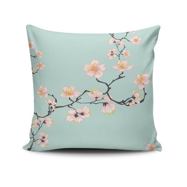 Pagalvėlės užvalkalas su medvilnės mišiniu Cushion Love Pinkie Branch, 45 x 45 cm