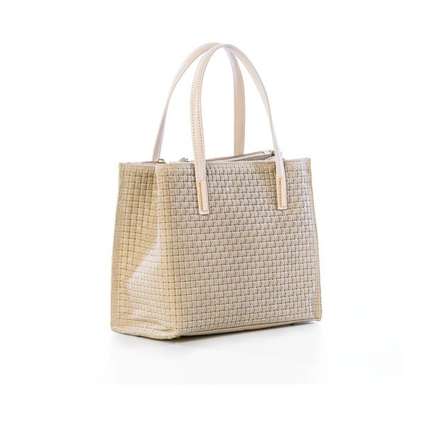 Odinė rankinė Suede Braid Beige-image-3