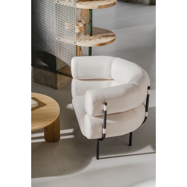 Smėlio spalvos krėslas iš vilnos Ubi – noo.ma-image-3