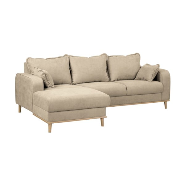 Smėlio spalvos kampinė sofa (kairysis kampas) Beata - Ropez-image-2