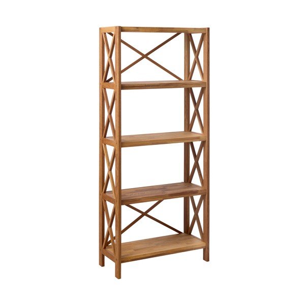 Iš ąžuolo masyvo pastatoma lentyna natūralios spalvos 70x161 cm X-Shelf – Unique Furniture-image-2