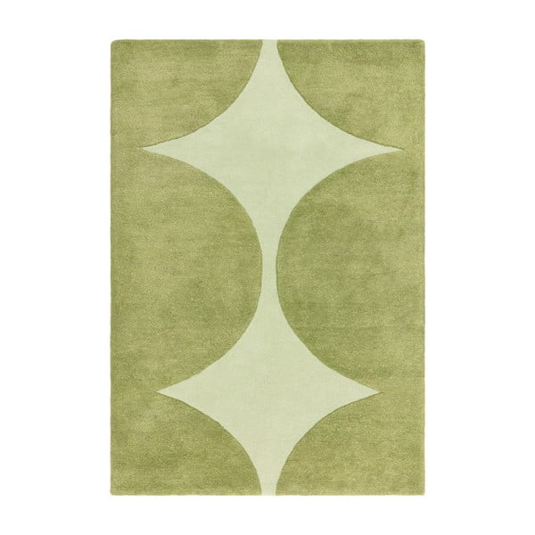 Rankų darbo iš vilnos kilimas žalios spalvos 120x170 cm Canvas – Asiatic Carpets