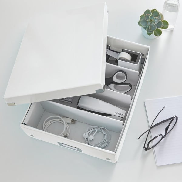 Balta dėžutė su organizatoriumi Click&Store - Leitz-image-1
