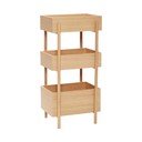 Iš ąžuolo masyvo konsolinis staliukas natūralios spalvos 34x43 cm Stack – Hübsch