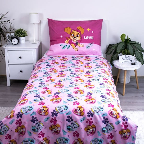 Iš mikropluošto viengulė vaikiška patalynė 140x200 cm Paw Patrol  – Jerry Fabrics-image-2