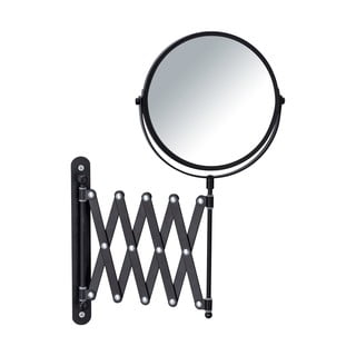 Juodas sieninis kosmetinis veidrodis su teleskopiniu laikikliu Wenko Exclusive