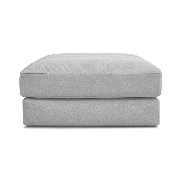 Šviesiai pilkos spalvos taburetė iš velveto Sierra – Bobochic Paris