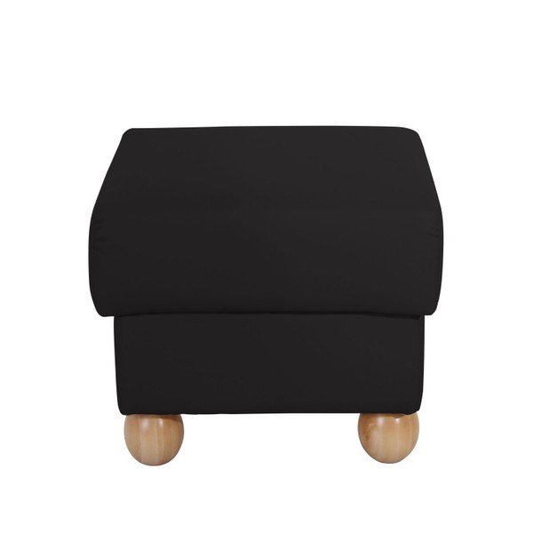 "Max Winzer Monarch Black Ottoman-image-1