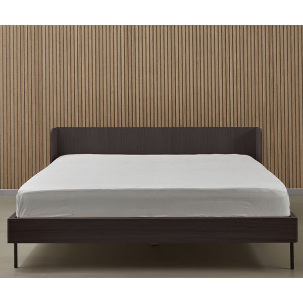 Dvigulė lova juodos spalvos iš ąžuolo 180x200 cm Wrap – Bonami Selection-image-3