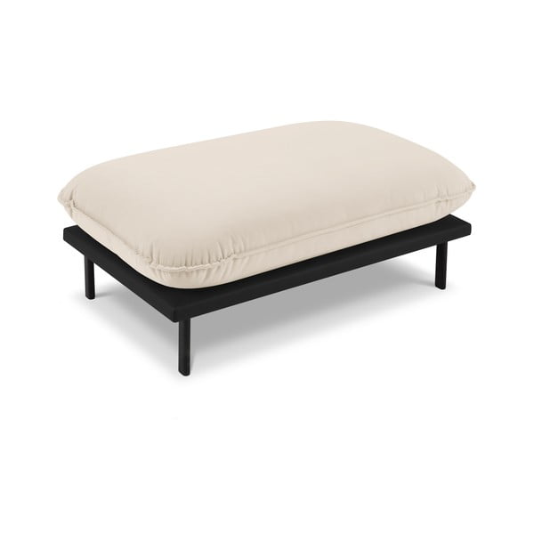 Iš velveto pufas smėlio spalvos Auguste – Interieurs 86-image-3