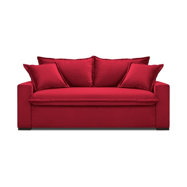 Raudona sofa-lova Kooko Home Mezzo