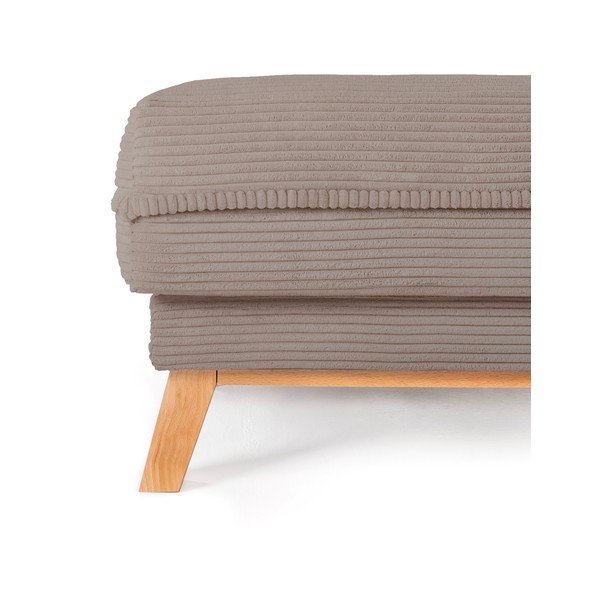 Taupe spalvos taburetė iš kordinio velveto Tori – Bonami Selection-image-2