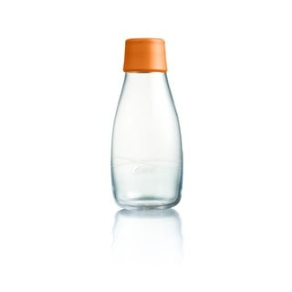 Oranžinis stiklinis buteliukas ReTap, 300 ml