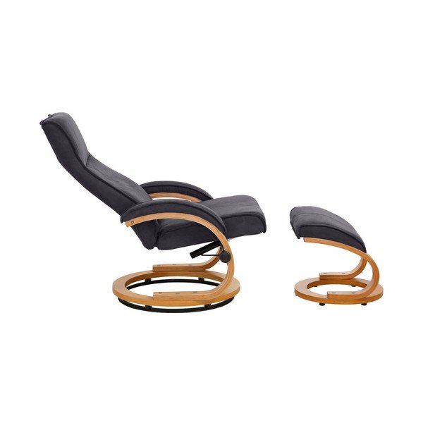 Pilkos spalvos krėslas su pakoju Støraa Rika-image-2