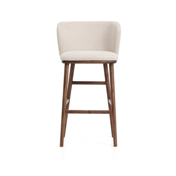 Smėlio spalvos iš audinio baro taburetė (sėdynės aukštis 75 cm) Ciselia – Kave Home-image-3