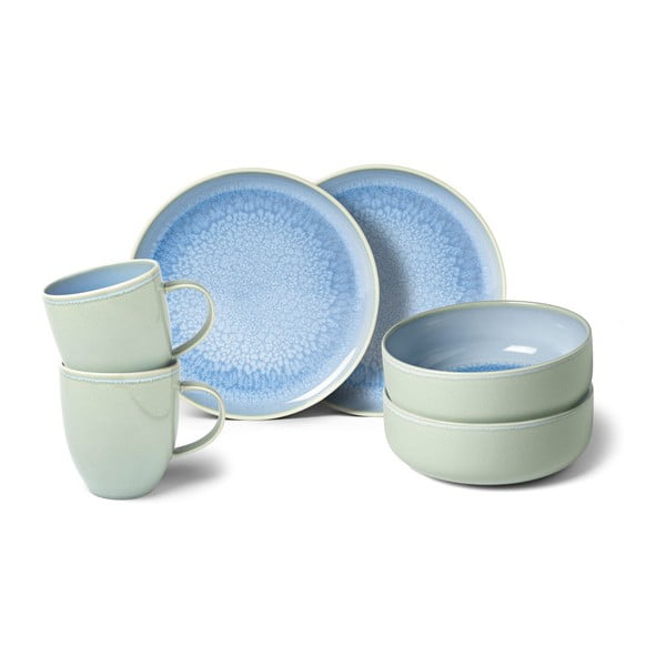 6 dalių turkio spalvos porcelianinių indų rinkinys Villeroy & Boch Like Crafted