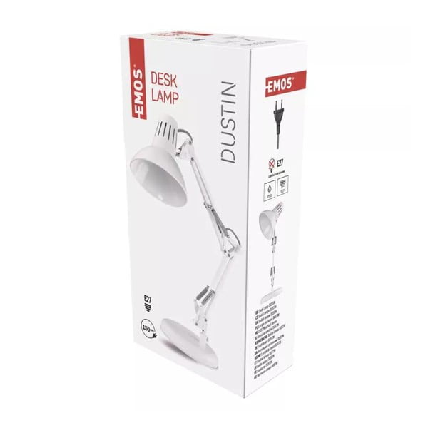 Stalinis šviestuvas baltos spalvos (aukštis 46 cm) Dustin – EMOS-image-1