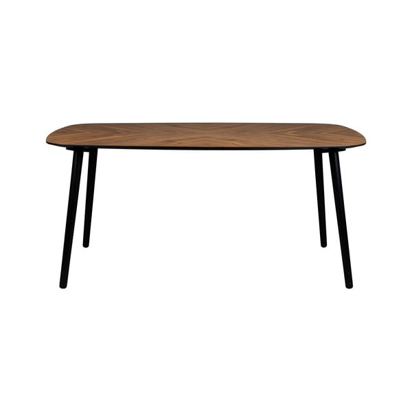 Valgomojo stalas su riešutmedžio dekoro stalviršiu 90x165 cm Clover – Dutchbone