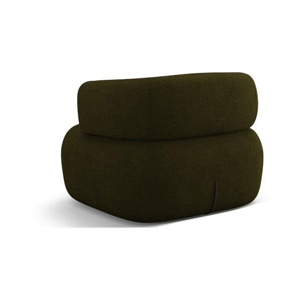 Iš boucle krėslas žalios spalvos Jenny – Micadoni Home-image-3