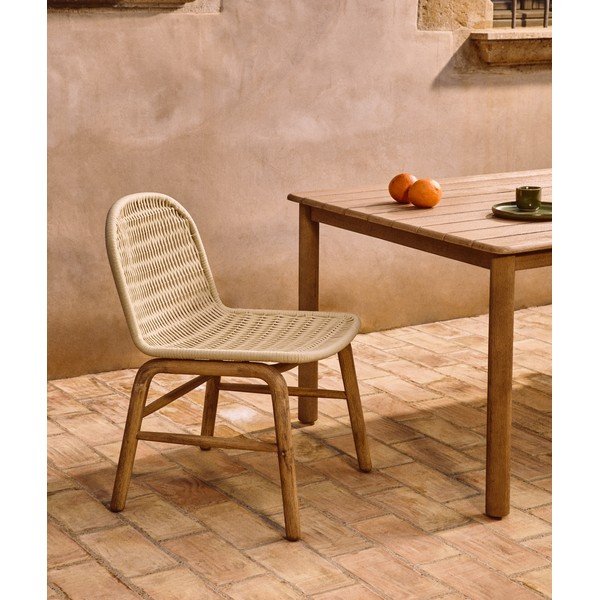 Smėlio spalvos sodo kėdė Alipa – Kave Home-image-1