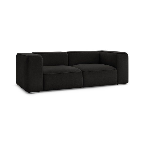 Sofa juodos spalvos 255 cm Zephyr – Bobochic Paris-image-3