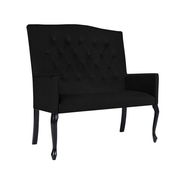 Juoda dvivietė sofa "Micadoni Home Giuseppe-image-4