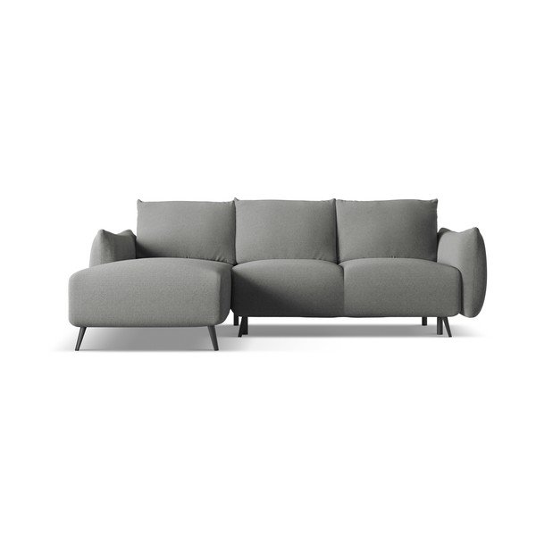 Šviesiai pilkos spalvos kampinė sofa (su kairiuoju kampu) Malie – Makamii