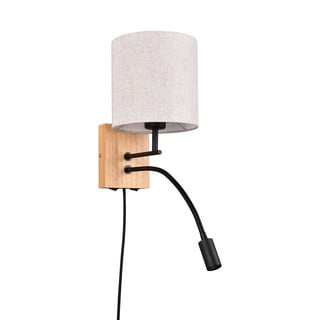 Sieninė lempa smėlio spalvos/natūralios spalvos ø 18 cm Nilam – Trio
