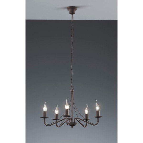 Bronzinės spalvos iš metalo kabantis šviestuvas ø 55 cm Country – Reality-image-2