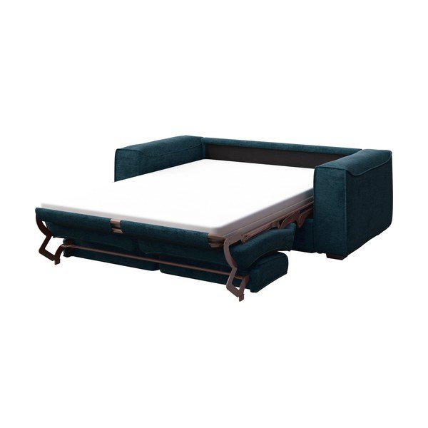 Tamsiai mėlyna sofa-lova MESONICA Munro, 204 cm-image-3
